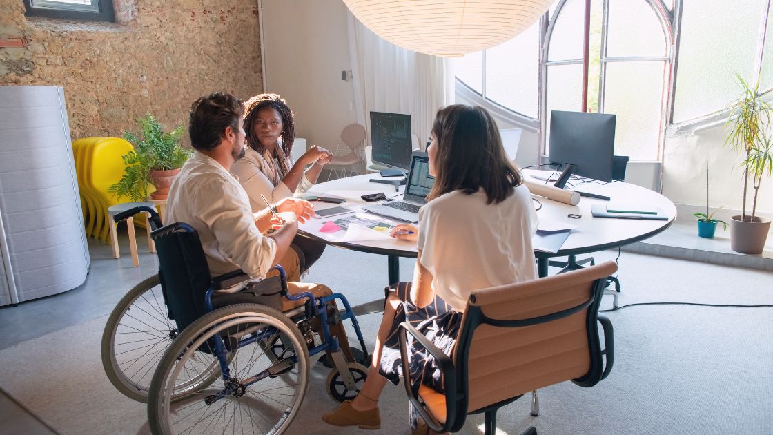 Disabled individuals consulting to a government worker regarding disability tax